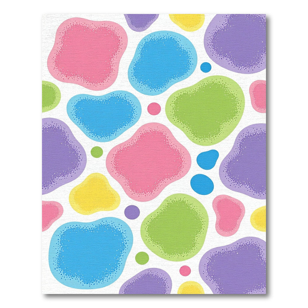Playful Blobs Pastel Colors Rug