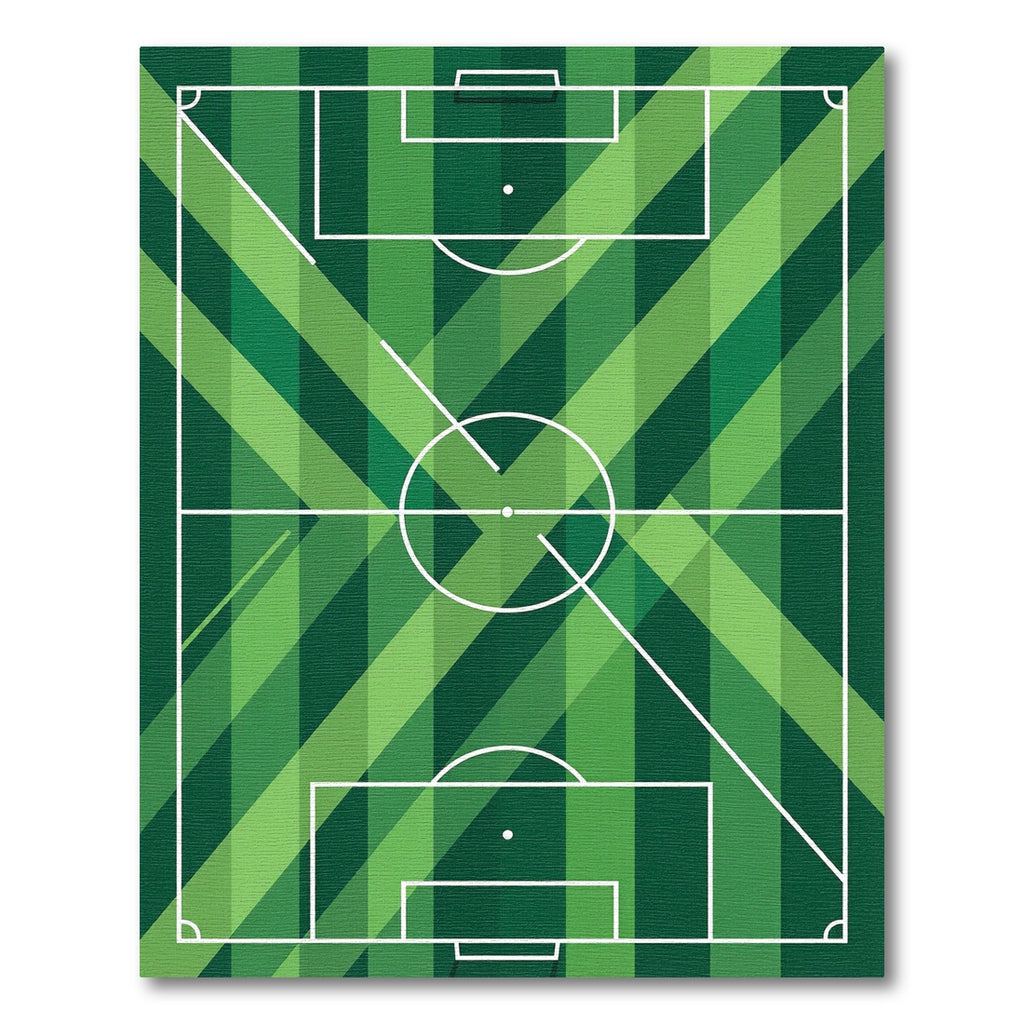 Geometric Green Diagonal Field Lines Rug