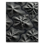Monochromatic Abstract Contour Layers Rug
