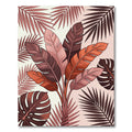 Tropical Terracotta Leaf Cluster Rug