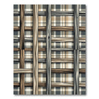 Rustic Plaid Wood Lattice Rug