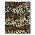 Ocelot Jaguar Chain Swirl Earthy Decor Rug
