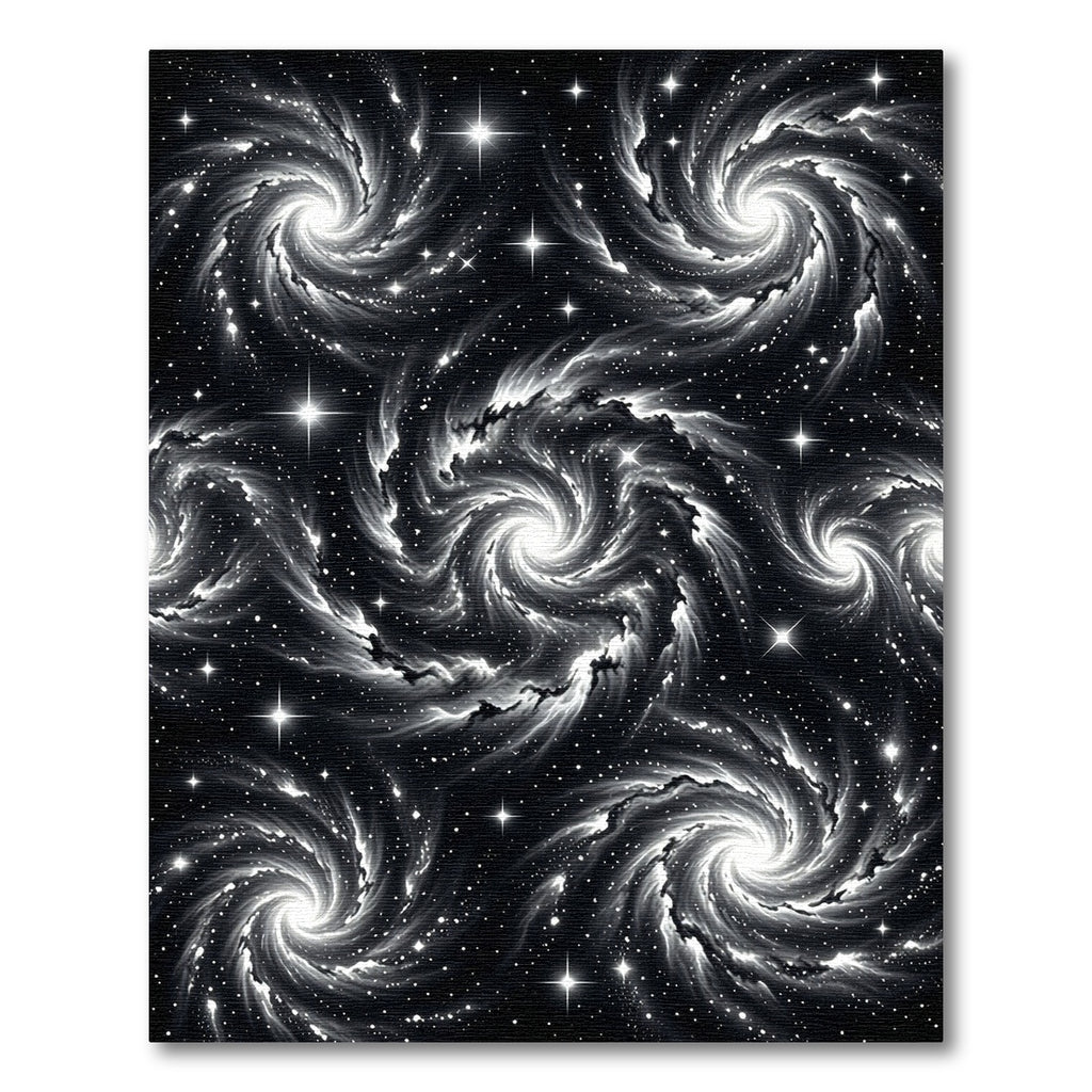 Cosmic Swirling Nebula Starry Night Rug