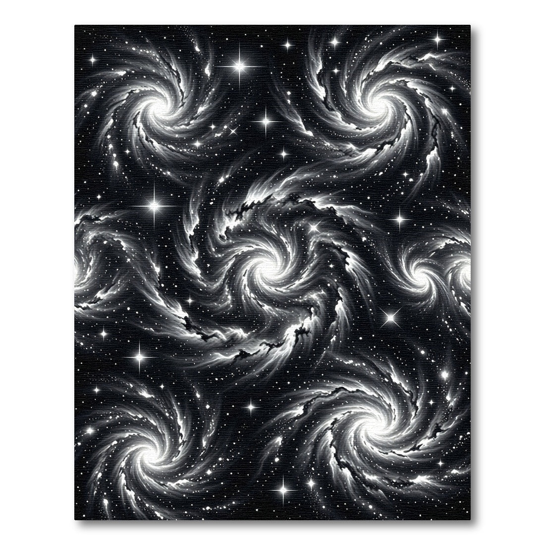 Cosmic Swirling Nebula Starry Night Rug