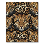 Leopard Print And Faces Rug