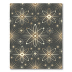 Retro Atomic Starburst Geometric Rug