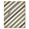 Modern Gray Diagonal Stripe Rug