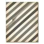 Modern Gray Diagonal Stripe Rug