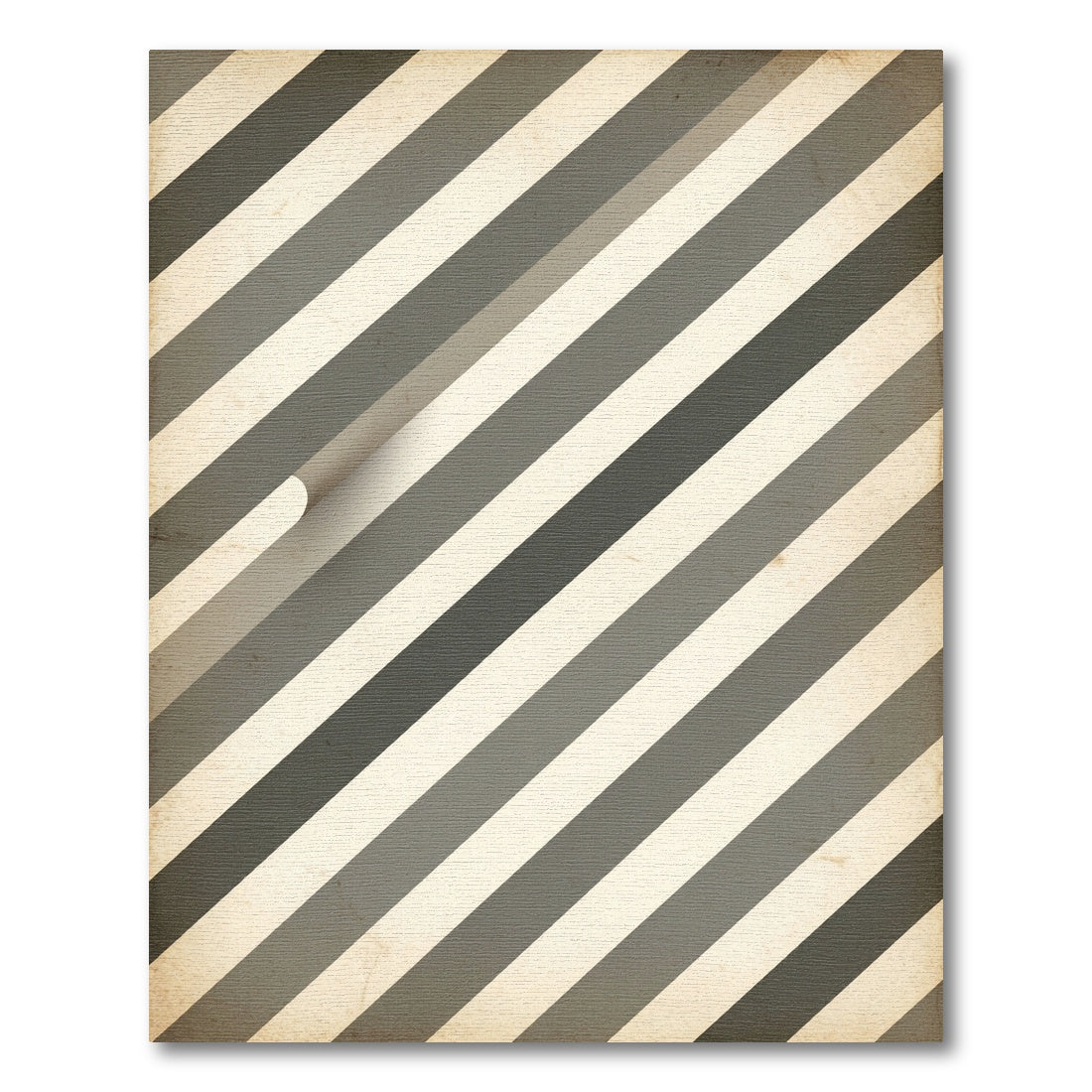 Modern Gray Diagonal Stripe Rug
