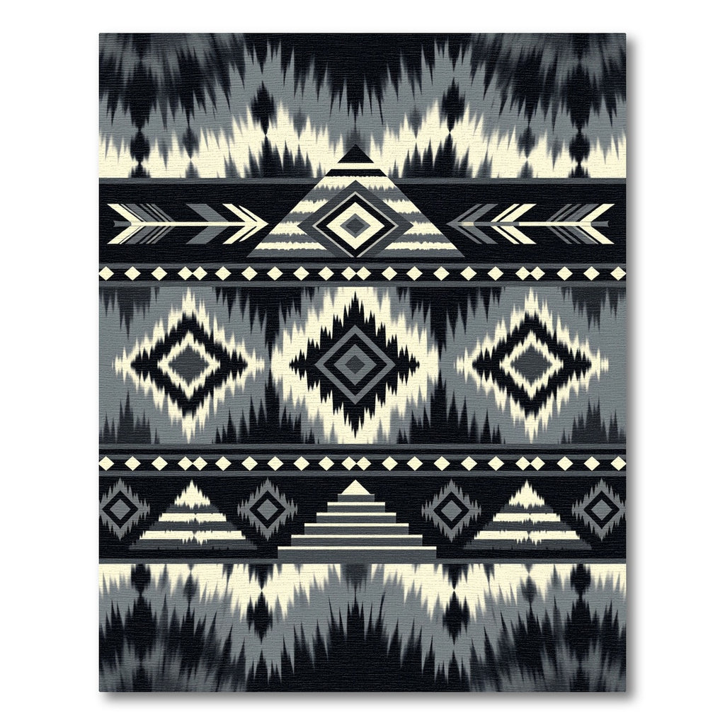 Monochrome Geometric Aztec Diamond Tile Rug