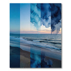 Gradient Indigo Wash Beach Abstract Rug