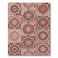 Rose Gold Ornate Geometric Mandala Rug