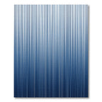 Minimalist Indigo Vertical Line Gradient Rug