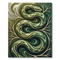 Emerald Green Serpent Swirl Rug