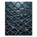 Nautical Anchor Rope Net Ocean Rug