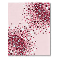Crimson Pink Confetti Dot Scatter Rug