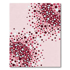 Crimson Pink Confetti Dot Scatter Rug