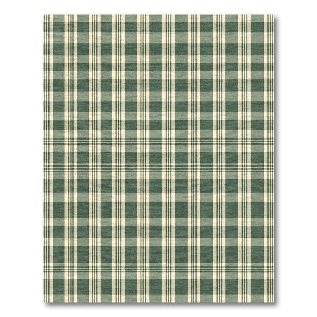 Classic Sage Green Plaid Check Rug