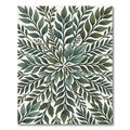 Green Leafy Vine Mandala Rug