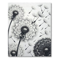 Monochromatic Whispering Dandelion Seed Swirl Rug