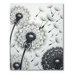 Monochromatic Whispering Dandelion Seed Swirl Rug