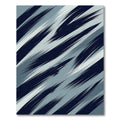 Abstract Navy Blue Grunge Strokes Rug