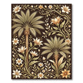 Golden Palm and Floral Tropics Rug