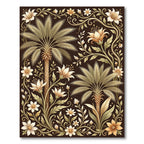 Golden Palm and Floral Tropics Rug