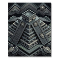 Ancient Stone Pyramid Wings Shield Rug