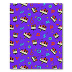Retro Piano Keys Music Notes Rug