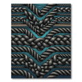 Dark Gray Nautical Rope Weave Rug