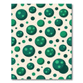 Emerald Green Polka Dot Bubbles Rug