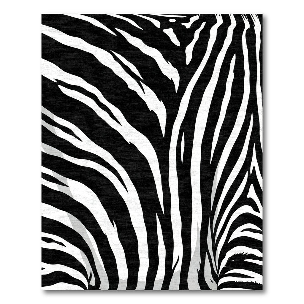 Black White Zebra Stripe Closeup Rug