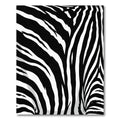 Black White Zebra Stripe Closeup Rug