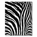 Black White Zebra Stripe Closeup Rug