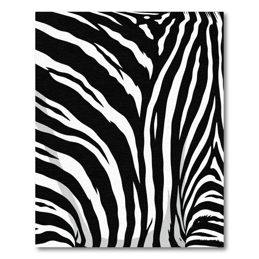 Black White Zebra Stripe Closeup Rug