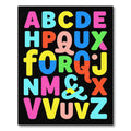 Vibrant Alphabet Bold Graphic Rug