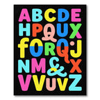 Vibrant Alphabet Bold Graphic Rug