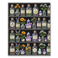 Mystical Apothecary Herb and Crystal Shelf Rug