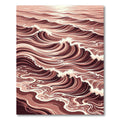 Crimson Wave Ripples Dynamic Motion Rug