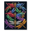 Jeweled Iridescent Dragonfly Symphony Rug