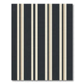 Dark Blue Cream Striped Composition Rug