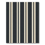 Dark Blue Cream Striped Composition Rug