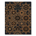 Gilded Cosmic Starburst Assemblage Rug