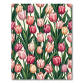 Pink Tulip Garden Blossom Rug