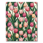 Pink Tulip Garden Blossom Rug