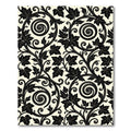 Dark Ivy Scrolls Arabesque Cream Rug