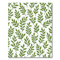 Green Leafy Branches All Over Rug
