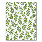 Green Leafy Branches All Over Rug