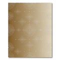 Golden White Dot Medallion Motif Rug